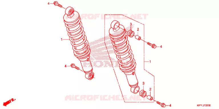 ACHTER KUSSEN   Honda MOTO 125 XRM 2021  CFT125MSL_2PH