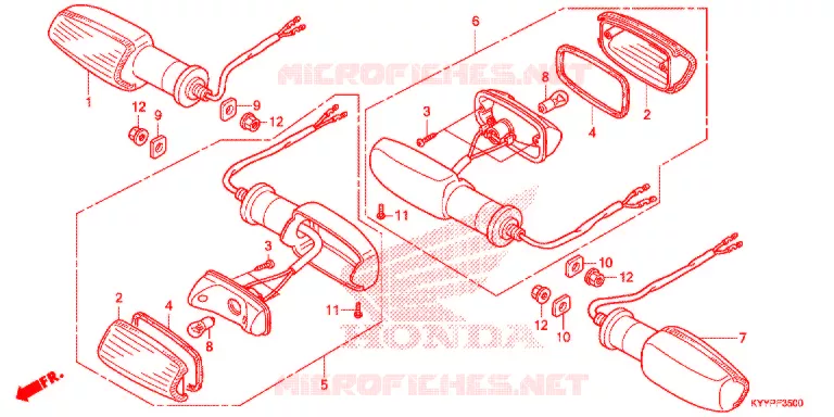 KNIPPERLICHT   Honda MOTO 125 CB 2013  CGX125SHD