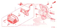 ACHTERLICHT  voor Honda CB 125 KICK START AND ELECTRIC START 2013