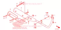 UITLAATDEMPER   voor Honda CB 125 KICK START AND ELECTRIC START 2013