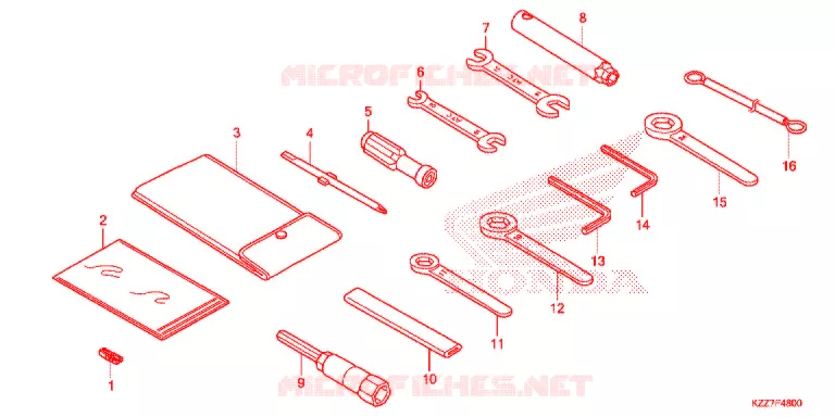 GEREEDSCHAP  Honda MOTO 250 CRF 2020  CRF250LL