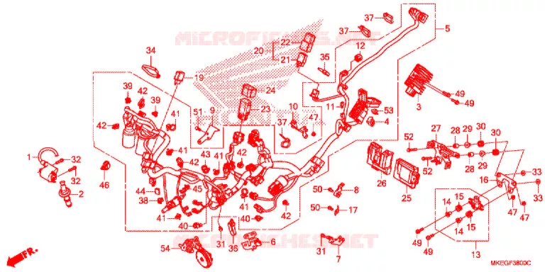 BEDRADINGSBUNDEL   Honda MOTO 450 CRF 2020  CRF450LL