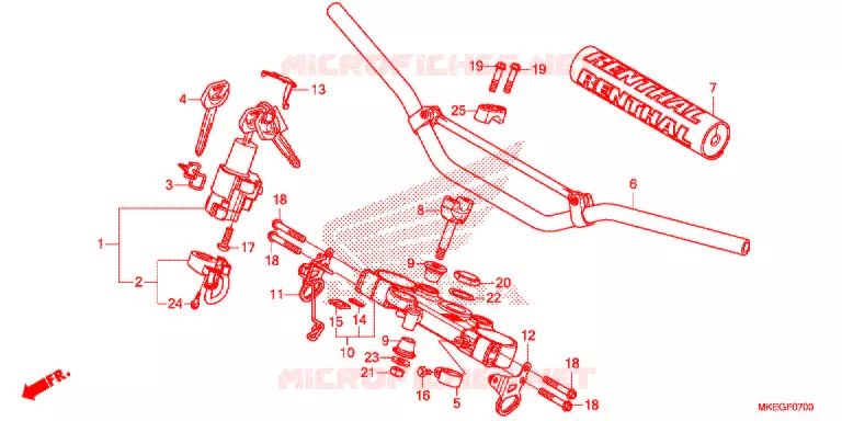 HENDEL PIJP/BOVENSTE BRUG   Honda MOTO 450 CRF 2020  CRF450LL