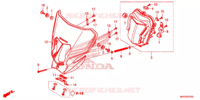 KOPLAMP  Honda MOTO 450 CRF 2020  CRF450LL