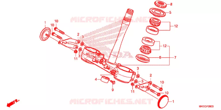 STURING STANG   Honda MOTO 450 CRF 2020  CRF450LL