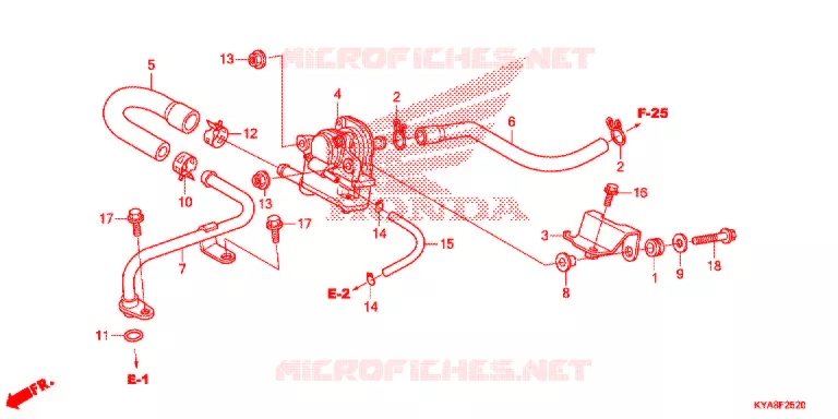 LUCHTZUIGKLEP  Honda MOTO 150 TMX 2013  GL150D