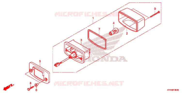 ACHTERLICHT  Honda MOTO 150 TMX 2023  GL150J