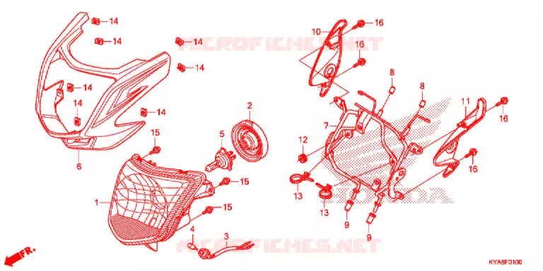 KOPLAMP  Honda MOTO 150 TMX 2021  GL150J