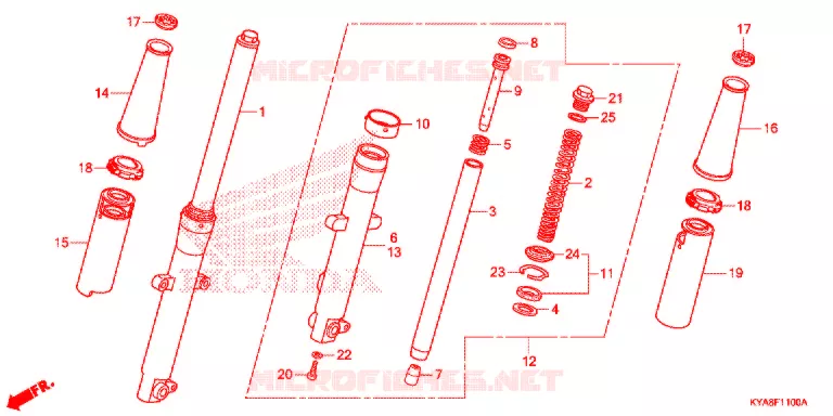 VOOR VORK  Honda MOTO 150 TMX 2019  GL150J