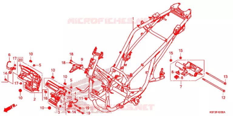 FRAME CHASSIS   Honda SCOOTER 150 PCX 2018  WW150J