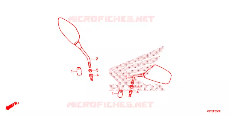 SPIEGEL   Honda SCOOTER 150 PCX 2018  WW150J