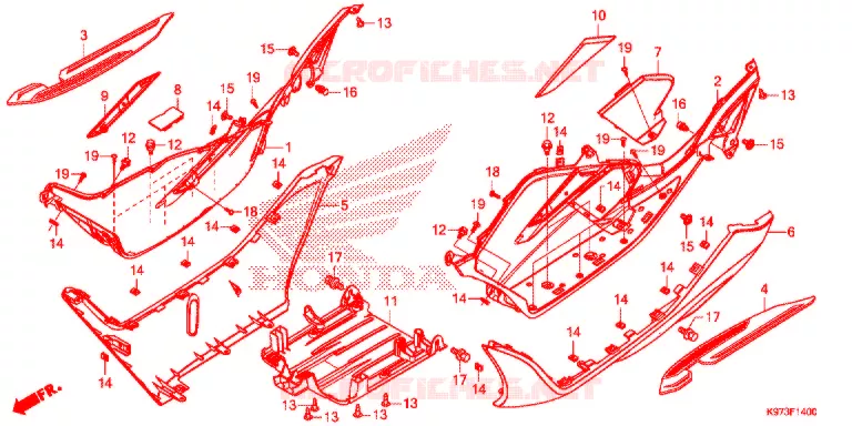 VLOER OPSTAP  Honda SCOOTER 150 PCX 2018  WW150J