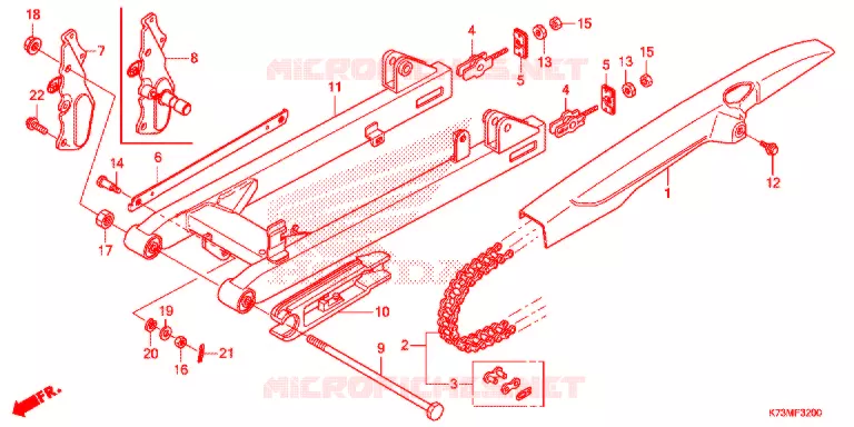 ZWAAI-ARM   Honda MOTO 125 WAVE 2021  AFS125MCRM