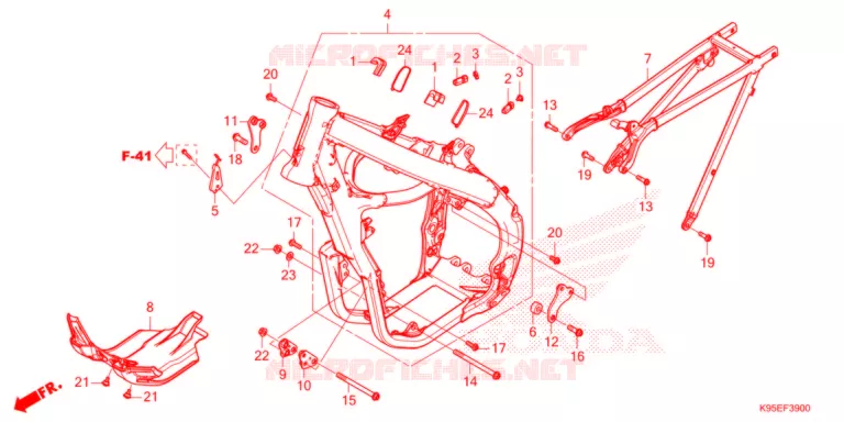 FRAME CHASSIS   Honda MOTO 250 CRF 2022  CRF250RN