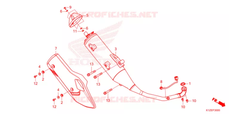 UITLAATDEMPER   Honda SCOOTER 160 PCX 2021  WW150AM