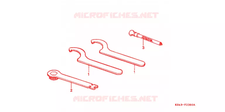 GEREEDSCHAP Honda MOTO 125 CR 1991  CR125RM