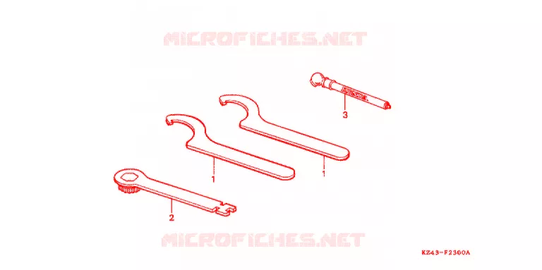 GEREEDSCHAP Honda MOTO 125 CR 1993  CR125RP