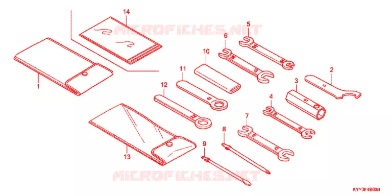 GEREEDSCHAP Honda MOTO 125 CG 2021  CGX1255SHL