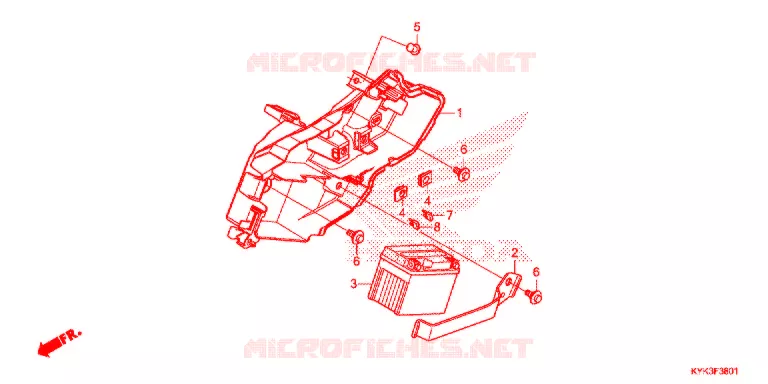 ACCU  (CRF110FK/L/M/N) Honda MOTO 110 CRF 2022  CRF110FN