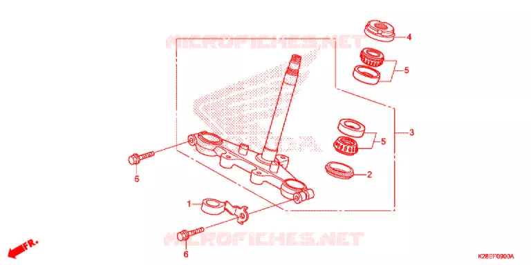 STURING STANG Honda MOTO 125 CRF 2022  CRF125FN
