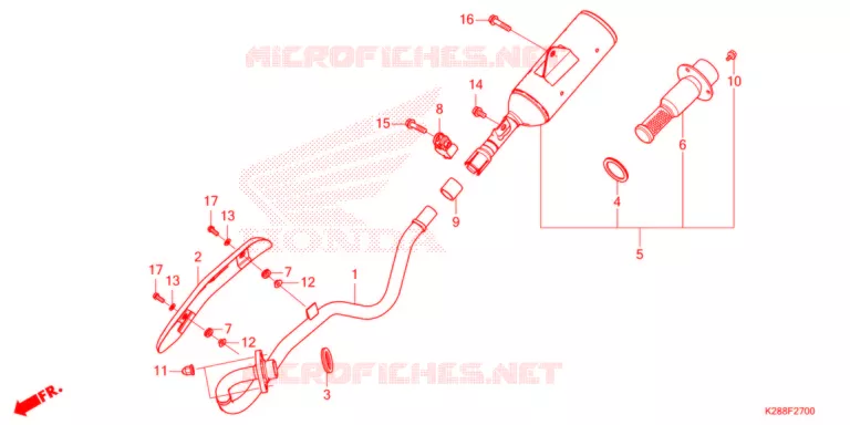 UITLAATDEMPER Honda MOTO 125 CRF 2022  CRF125FN