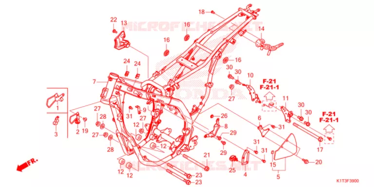 FRAME CHASSIS Honda MOTO 250 CRF 2021  CRF250LRM