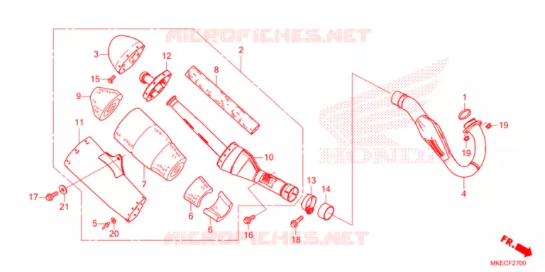 UITLAATDEMPER Honda MOTO 450 CRF 2022  CRF450RN