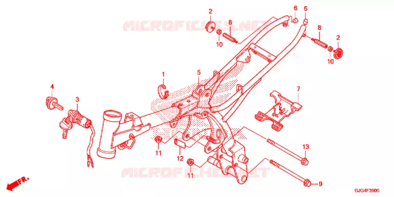 FRAME CHASSIS Honda MOTO 50 CRF 2023  CRF50FN