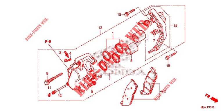 VOOR REMKLAUW  (VT750C/C2B) voor Honda SHADOW VT 750 PHANTOM 2022