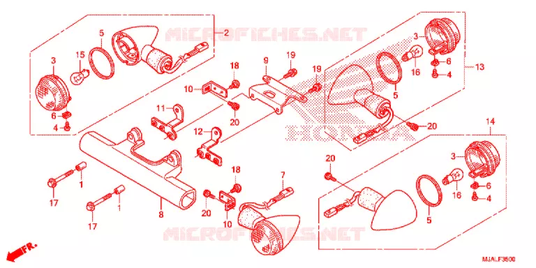 KNIPPERLICHT Honda MOTO 750 SHADOW 2022  VT750C2BN