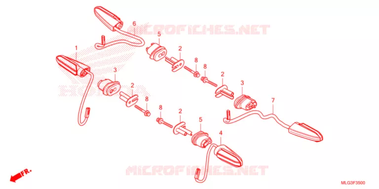 KNIPPERLICHT Honda MOTO 1100 AFRICA-TWIN 2022  CRF1100DN