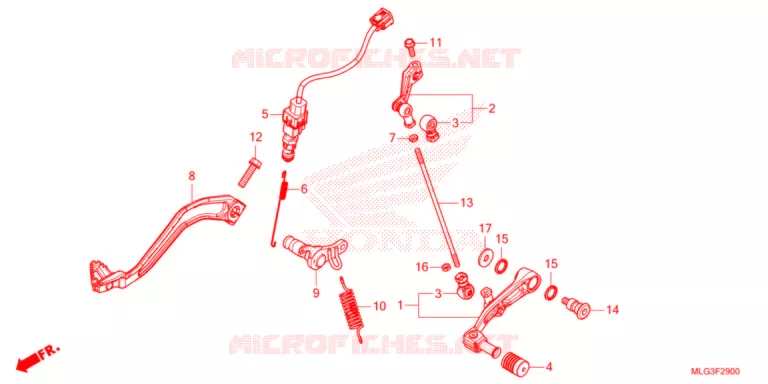 PEDAAL Honda MOTO 1100 AFRICA-TWIN 2022  CRF1100DN