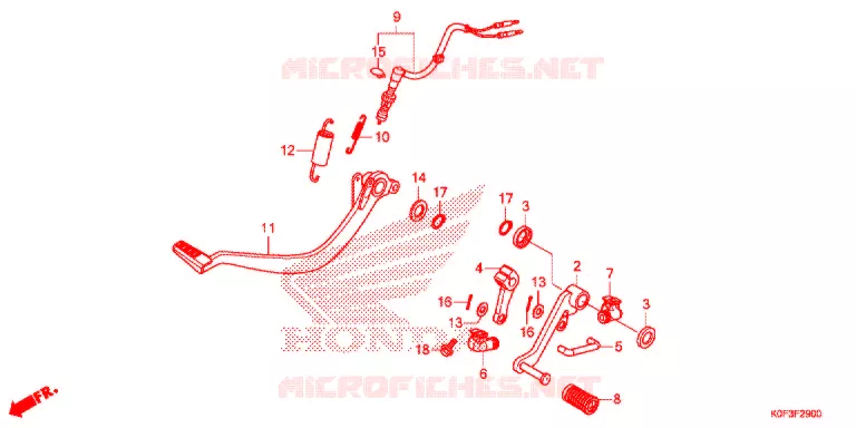 PEDAAL Honda MOTO 125 MONKEY 2021  Z125MAL