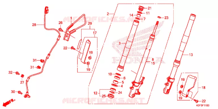 VOOR VORK Honda MOTO 125 MONKEY 2021  Z125MAL