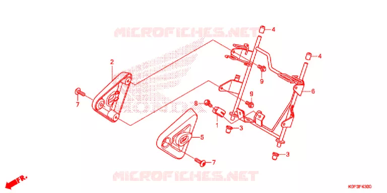 VOORLICHTSTEUN Honda MOTO 125 MONKEY 2021  Z125MAL
