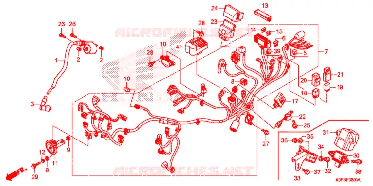 BEDRADINGSBUNDEL Honda MOTO 125 MONKEY 2021  Z125MAL