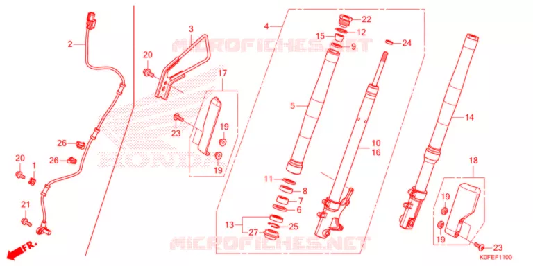VOOR VORK Honda MOTO 125 MONKEY 2024  Z125MAN