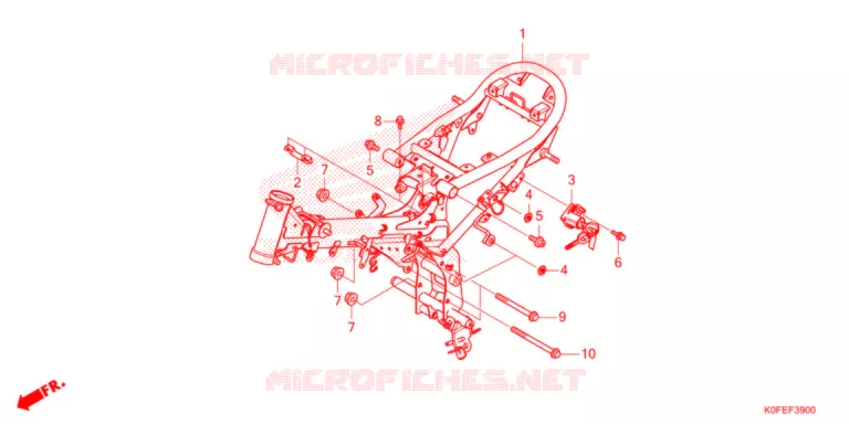 FRAME CHASSIS Honda MOTO 125 MONKEY 2022  Z125MAN