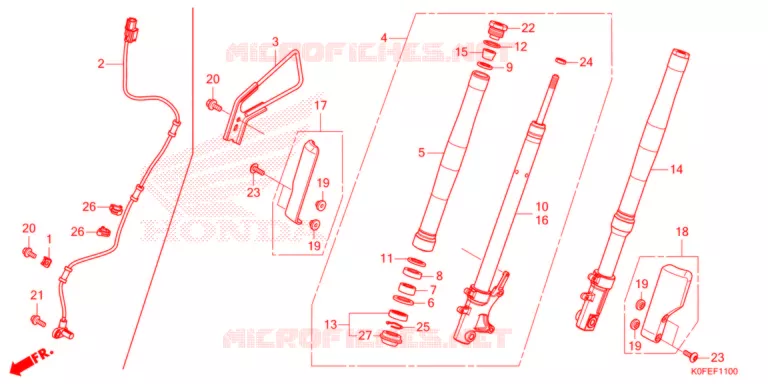 VOOR VORK Honda MOTO 125 MONKEY 2022  Z125MAN