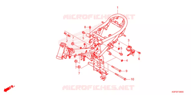 FRAME CHASSIS Honda MOTO 125 MONKEY 2022  Z125MN