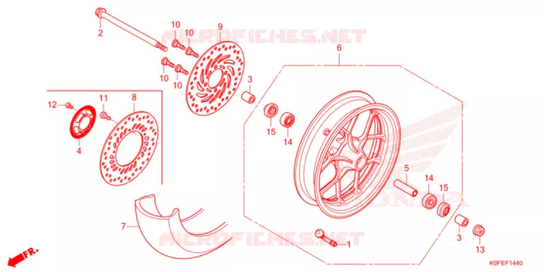 VOOR WIEL Honda MOTO 125 MONKEY 2022  Z125MN