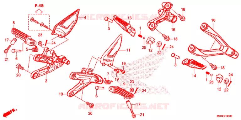 OPSTAP Honda MOTO 1000 CBR 2023  CBR1000SPN