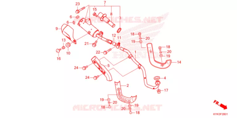 UITLAATDEMPER  (CRF110FK/L/M/N) Honda MOTO 110 CRF 2021  CRF110FM