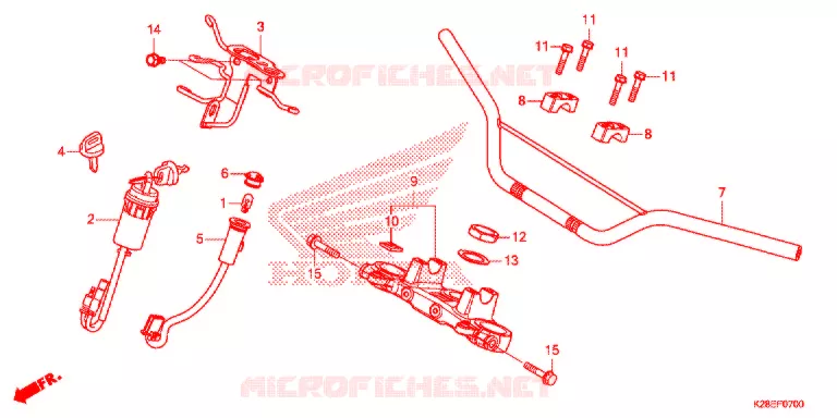 HENDEL PIJP Honda MOTO 125 CRF 2021  CRF125FM