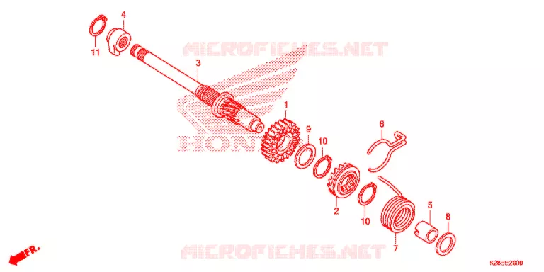 KICKSTARTER SPIL Honda MOTO 125 CRF 2021  CRF125FM