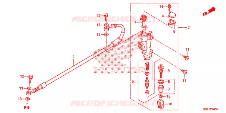 REMPOMP ACHTER Honda MOTO 150 CRF 2019  CRF150RBK