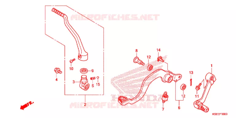 PEDAAL/KICKSTARTER ARM Honda MOTO 150 CRF 2021  CRF150RBM