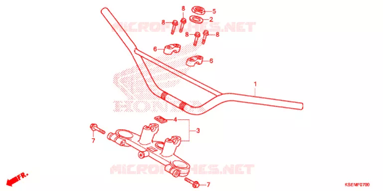 HENDEL PIJP/BOVENSTE BRUG Honda MOTO 150 CRF 2022  CRF150RN