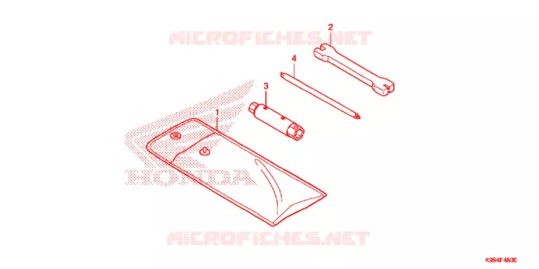 GEREEDSCHAP Honda MOTO 250 CRF 2022  CRF250FN
