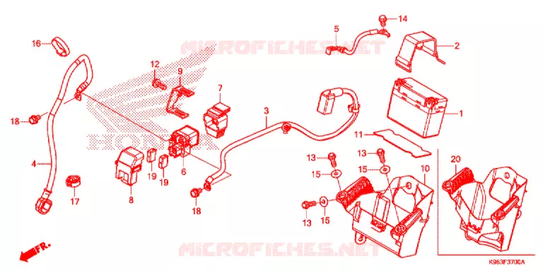 ACCU Honda MOTO 250 CRF 2022  CRF250RM